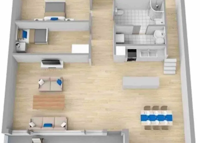 Romslig Med To Soverom Pluss Hems Med Dobbeltseng Apartman Bergen